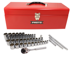 Proto® 3/8" & 1/2" Drive 39 Piece Combination Socket Set- 6 Point - Apex Tool & Supply