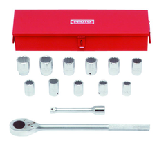 Proto® 3/4" Drive 13 Piece Socket Set - 12 Point - Apex Tool & Supply
