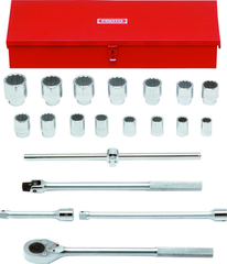 Proto® 3/4" Drive 20 Piece Socket Set - 12 Point - Apex Tool & Supply