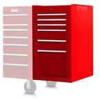 Proto® 550S Side Cabinet - 6 Drawer, Gloss Red - Apex Tool & Supply