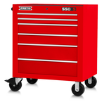 Proto® 550S 34" Roller Cabinet - 6 Drawer, Gloss Red - Apex Tool & Supply