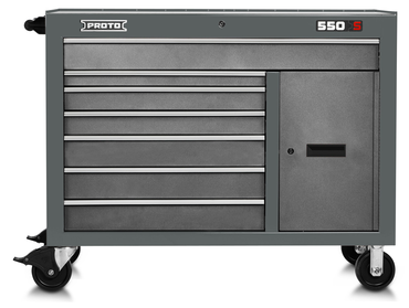 Proto® 550S 50" Workstation - 7 Drawer & 1 Shelf, Dual Gray - Apex Tool & Supply