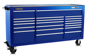 Proto® 550S 78" Workstation - 20 Drawer, Gloss Blue - Apex Tool & Supply