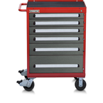 Proto® 560S 30" Roller Cabinet- 6 Drawer- Safety Red & Gray - Apex Tool & Supply