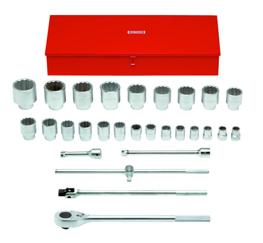 Proto® 1" Drive 29 Piece Socket Set - 12 Point - Apex Tool & Supply