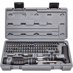 Proto® 91 Piece Multibit Set with Ratcheting Screwdriver and T-Handle - Apex Tool & Supply
