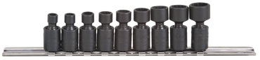 Proto® 1/4" Drive 9 Piece Metric Universal Impact Socket Set - 12 Point - Apex Tool & Supply