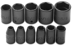 Proto® 1/4" Drive 11 Piece Impact Socket Set - 6 Point - Apex Tool & Supply