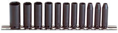 Proto® 1/4" Drive 11 Piece Deep Impact Socket Set - 6 Point - Apex Tool & Supply