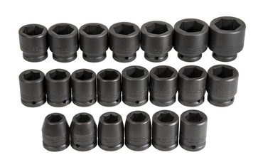 Proto® 3/4" Drive 21 Piece Metric Impact Socket Set - 6 Point - Apex Tool & Supply