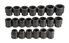 Proto® 3/4" Drive 21 Piece Metric Impact Socket Set - 6 Point - Apex Tool & Supply