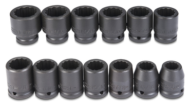 Proto® 3/4" Drive 13 Piece Impact Socket Set - 12 Point - Apex Tool & Supply