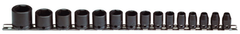 Proto® 3/8" Drive 15 Piece Impact Socket Set - 6 Point - Apex Tool & Supply