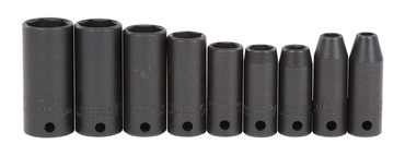 Proto® 3/8" Drive 9 Piece Thin Wall Deep Impact Socket Set - 6 Point - Apex Tool & Supply