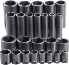 Proto® 3/8" Drive 25 Piece Impact Socket Set - 6 Point - Apex Tool & Supply