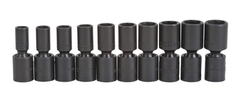 Proto® 3/8" Drive 10 Piece Deep Metric Universal Impact Socket Set - 6 Point - Apex Tool & Supply