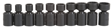 Proto® 3/8" Drive 10 Piece Metric Universal Impact Socket Set - 12 Point - Apex Tool & Supply