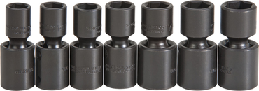 Proto® 1/2" Drive 7 Piece Metric Universal Impact Socket Set - 6 Point - Apex Tool & Supply
