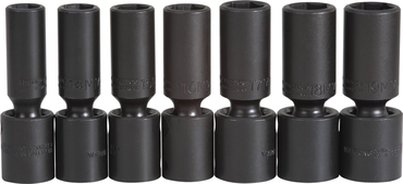 Proto® 1/2" Drive 7 Piece Deep Metric Universal Impact Socket Set - 6 Point - Apex Tool & Supply