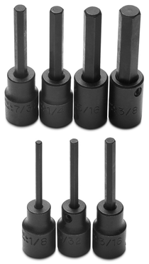 Proto® 3/8" Drive 7 Piece Hex Bit Impact Socket Set - Apex Tool & Supply