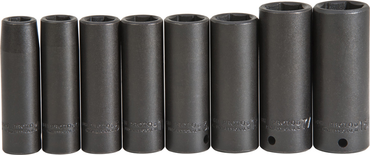 Proto® 1/2" Drive 8 Piece Deep Impact Socket Set - 6 Point - Apex Tool & Supply