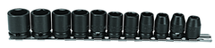 Proto® 3/8" Drive 11 Piece Metric Impact Socket Set - 6 Point - Apex Tool & Supply