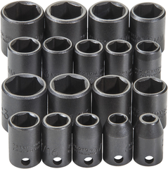 Proto® 3/8" Drive 18 Piece Universal Impact Socket Set - 6 Point - Apex Tool & Supply