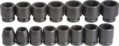 Proto® 3/4" Drive 15 Piece Impact Socket Set - 6 Point - Apex Tool & Supply