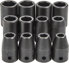 Proto® 1/2" Drive 12 Piece Impact Socket Set - 6 Point - Apex Tool & Supply