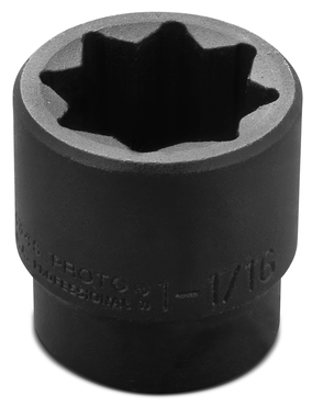 Proto® 1/2" Drive Impact Socket 1-1/16" - 8 Point - Apex Tool & Supply