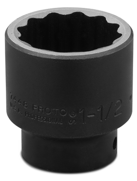 Proto® 1/2" Drive Impact Socket 1-1/2" - 12 Point - Apex Tool & Supply