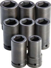 Proto® 1" Drive 8 Piece Deep Metric Impact Socket Set - 6 Point - Apex Tool & Supply
