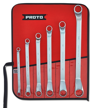 Proto® 6 Piece Deep Offset Box Wrench Set - 12 Point - Apex Tool & Supply
