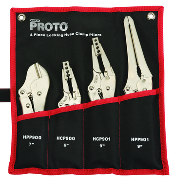 Proto® 4 Piece Locking Hose Clamp Pliers Set - Apex Tool & Supply