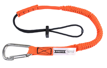 Proto® Elastic Lanyard With Stainless Steel Carabiner - 15 lb. - Apex Tool & Supply