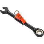 Proto® Tether-Ready Black Chrome Combination Non-Reversible Ratcheting Wrench 3/8" - Spline - Apex Tool & Supply