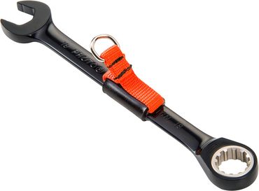 Proto® Tether-Ready Black Chrome Combination Non-Reversible Ratcheting Wrench 11 mm - Spline - Apex Tool & Supply