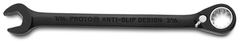 Proto® Black Chrome Combination Reversible Ratcheting Wrench 7/16" - Spline - Apex Tool & Supply