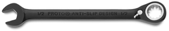 Proto® Black Chrome Combination Reversible Ratcheting Wrench 1/2" - Spline - Apex Tool & Supply