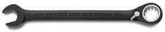 Proto® Black Chrome Combination Reversible Ratcheting Wrench 9/16" - Spline - Apex Tool & Supply