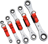 Proto® Tether-Ready 5 Piece Double Box Ratcheting Metric Wrench Set - 6 & 12 Point - Apex Tool & Supply