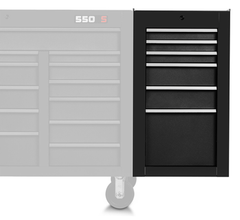 Proto® 550S Side Cabinet - 6 Drawer, Dual Black - Apex Tool & Supply