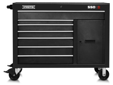 Proto® 550S 50" Workstation - 7 Drawer & 1 Shelf, Gloss Yellow - Apex Tool & Supply