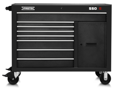 Proto® 550S 50" Workstation - 8 Drawer & 1 Shelf, Dual Black - Apex Tool & Supply