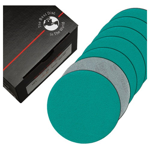 5″-100 Grit PSA - Q711T Film - Disc with Tab - DWT - Premium - Apex Tool & Supply