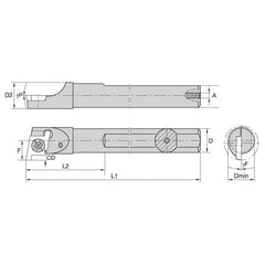 CSMI25030R WG STEEL GROOVING THREADING BAR - Exact Industrial Supply