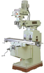 Electronic Variable Speed Vertical Mill - R-8 Spindle - 10 x 50'' Table Size - Box Way - 3HP - 3PH - 440V Motor - Apex Tool & Supply