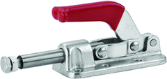 2500 lbs 3/8-16 Flanged Base Straight Line Clamp Metric Thread - Apex Tool & Supply