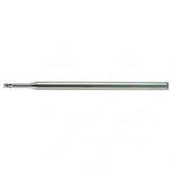 .075 x 1/8 x .112 LOC x 2-1/2 OAL (.375'' Reach) 3 Flute Miniature Solid Carbide End Mill-Uncoated - Apex Tool & Supply