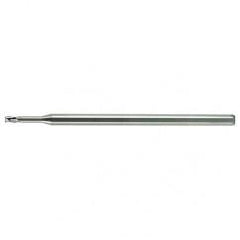 .075 x 1/8 x .112 LOC x 2-1/2 OAL (.375'' Reach) 3 Flute Miniature Solid Carbide End Mill-Uncoated - Apex Tool & Supply